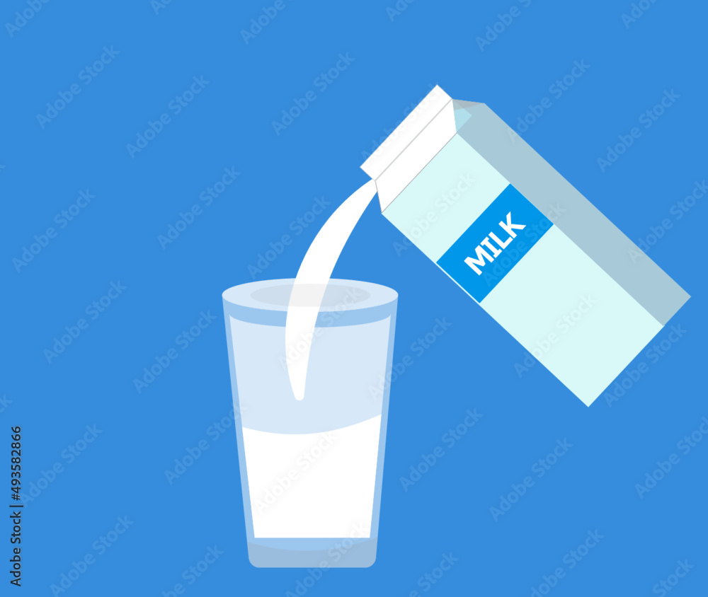 透明コップに牛乳を注ぐ ベクターイラスト Stock Vector Adobe Stock 透明コップに牛乳を注ぐ ベクターイラスト Stock Vector Adobe Stock