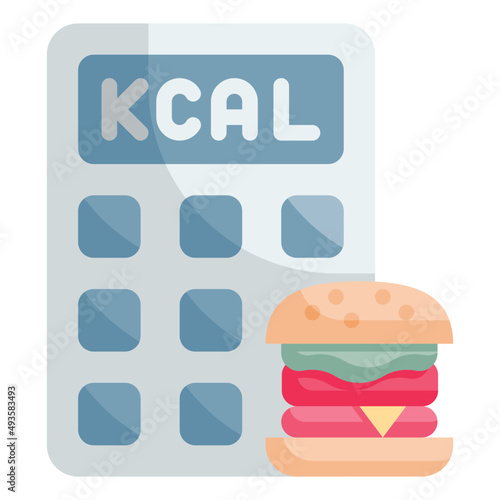 calories flat icon