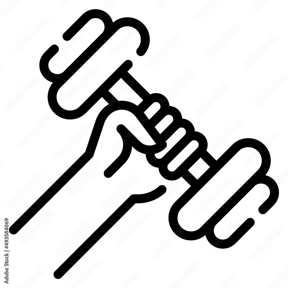 Weights Outline Icon Stock Vector Adobe Stock average-curl-weight-for-males-and-females-on-dumbbell-and-barbell-curl