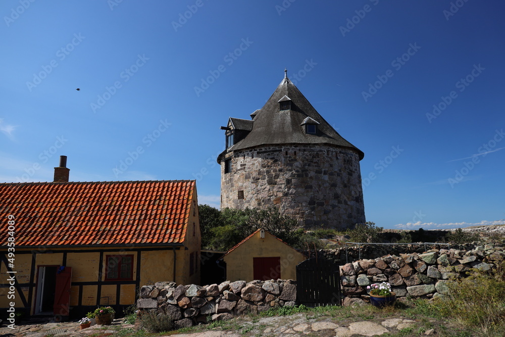 The small tower on Christiansoe, Bornholm, Denmark The small tower on Christiansoe, Bornholm, Denmark
