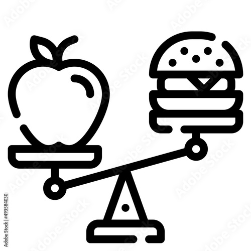 balanced line icon