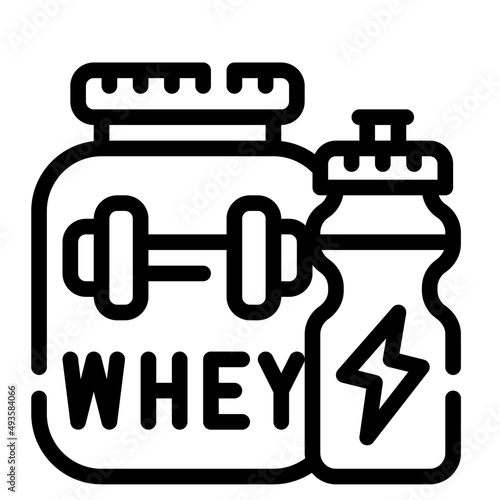 whey line icon