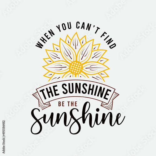  When You Can Be Anything Be Kind lettering  sunflower motivational quote for print  poster  card  t-shirt  mug and much more