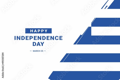 Greek Independence Day. Vector Illustration. The illustration is suitable for banners, flyers, stickers, cards, etc.	