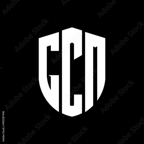 GCN letter logo design. GCN modern letter logo with black background. GCN creative  letter logo. simple and modern letter logo. vector logo modern alphabet font overlap style. Initial letters GCN   photo