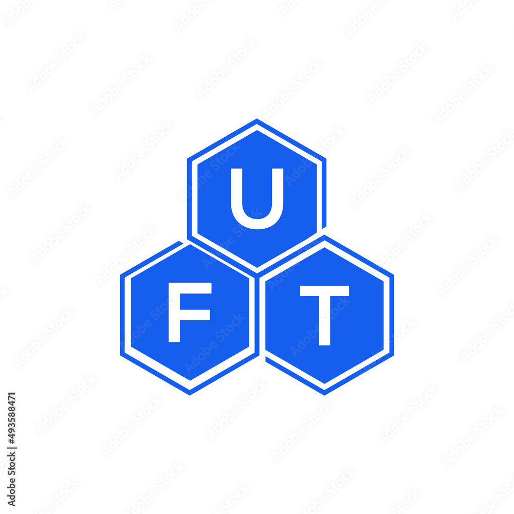 UFT letter logo design on White background. UFT creative initials letter logo concept. UFT letter design. UFT letter logo design on White background. UFT creative initials letter logo concept. UFT letter design.