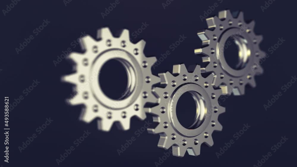 Rotating gear wheels abstract background Rotating gear wheels abstract background