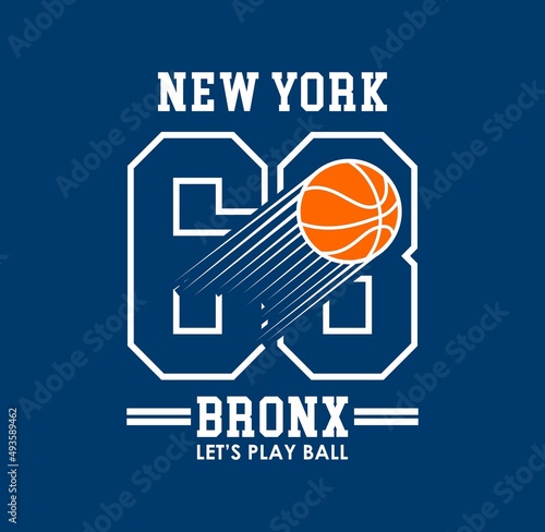 New York,Bronx,Sport basket ball,future legend typography, tee shirt graphics, vectors © goank graphic