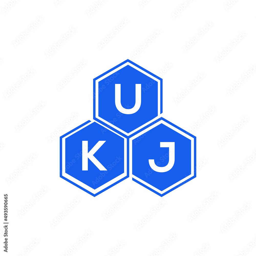UKJ letter logo design on White background. UKJ creative initials letter logo concept. UKJ letter design. UKJ letter logo design on White background. UKJ creative initials letter logo concept. UKJ letter design.