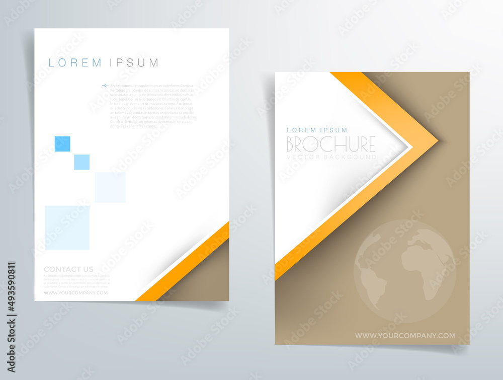 Header flyer business brochure vector graphic with space for text and message design
