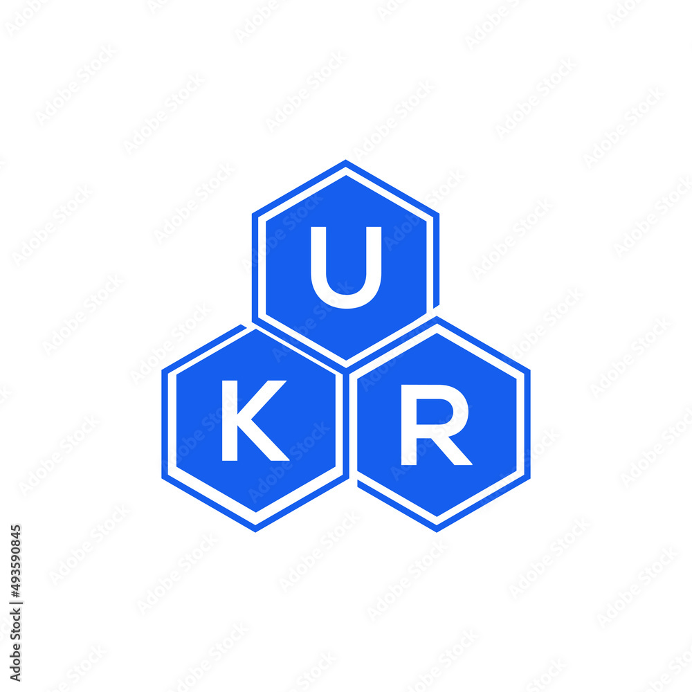 UKR letter logo design on White background. UKR creative initials letter logo concept. UKR letter design. UKR letter logo design on White background. UKR creative initials letter logo concept. UKR letter design.