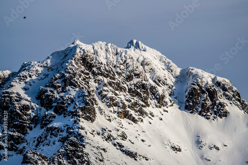 snow covered mountains