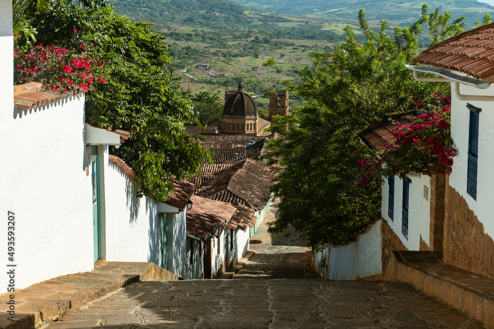 street in the Barichara old town