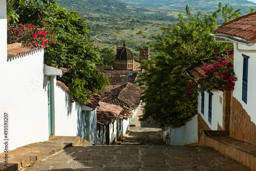 street in the Barichara old town