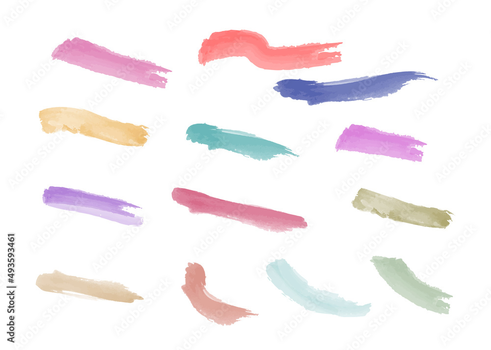 Brush stroke perfect for design and brushing on software