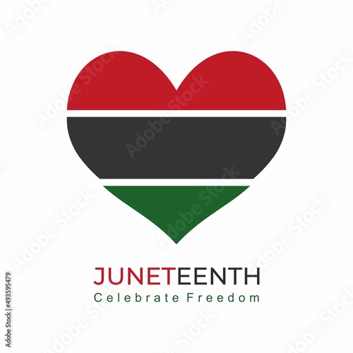 Juneteenth Day, celebration freedom, emancipation day in 19 june, African-American history and heritage. Juneteenth symbol background. Concept design photo