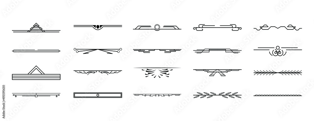 Set Black Simple Line Collection Doodle Border Elements Vector Design Style Sketch Isolated Illustration For Banner Set Black Simple Line Collection Doodle Border Elements Vector Design Style Sketch Isolated Illustration For Banner