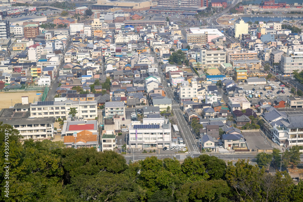 Fototapeta premium 淡路島 洲本市の町並み 