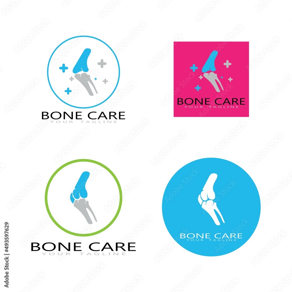 bone care healt logo symbol abstract design vector bone care healt logo symbol abstract design vector