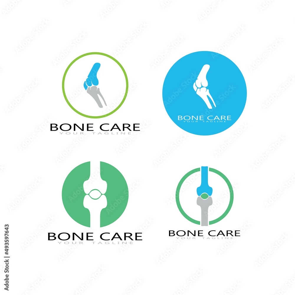 bone care healt logo symbol abstract design vector bone care healt logo symbol abstract design vector