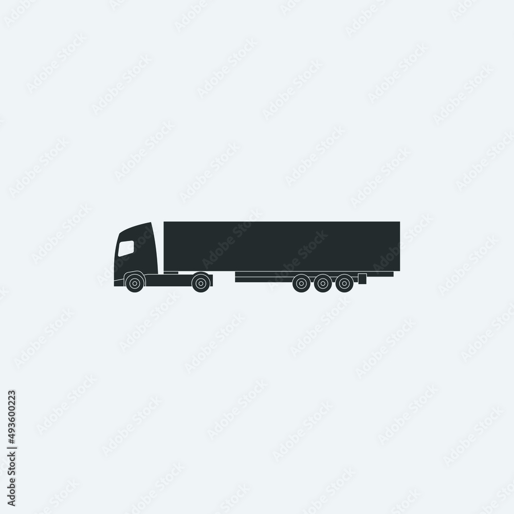 Truck n trailer icon Truck n trailer icon