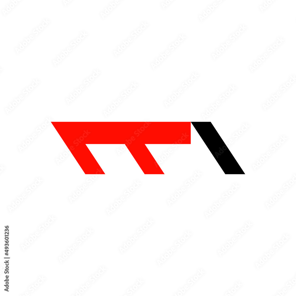 dynamic letter m f monogram flat abstract logo dynamic letter m f monogram flat abstract logo