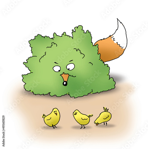 Chicken beware there is a Fox lurking