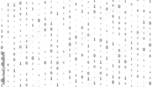 Data background with one and zero