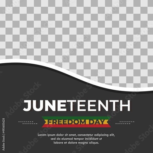 Juneteenth Day, celebration freedom, emancipation day in 19 june, African-American history and heritage.