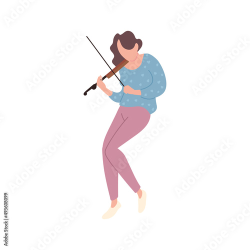 woman playing violin