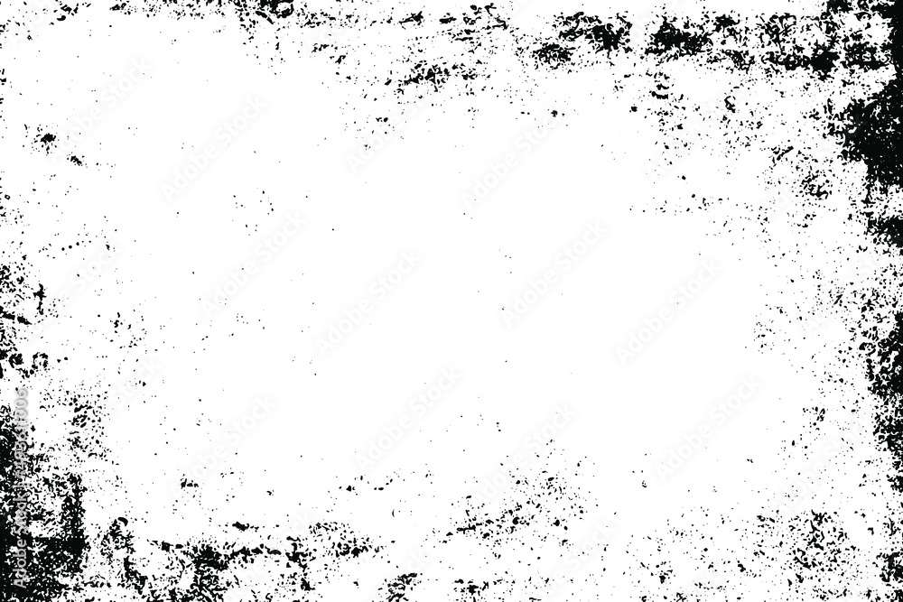 Rustic grunge vector texture with grain and stains. Abstract noise background. Weathered surface. Dirty and damaged. Detailed rough backdrop. Vector graphic illustration with transparent white. EPS10.