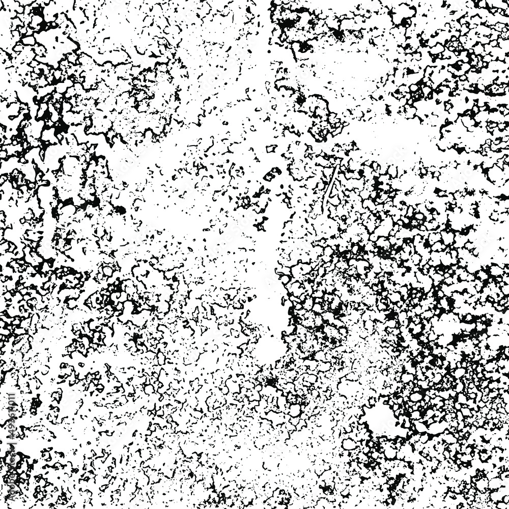 Rustic grunge vector texture with grain and stains. Abstract noise background. Weathered surface. Dirty and damaged. Detailed rough backdrop. Vector graphic illustration with transparent white. EPS10.