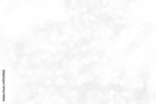 gray bokeh White and Silver lights on bokeh abstract background.	
