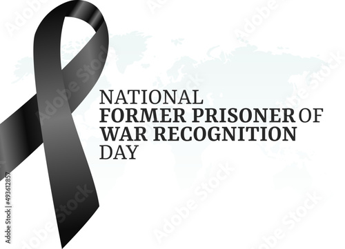 vector graphic of national former prisoner of war recognition day good for national former prisoner of war recognition day celebration. flat design. flyer design.flat illustration.