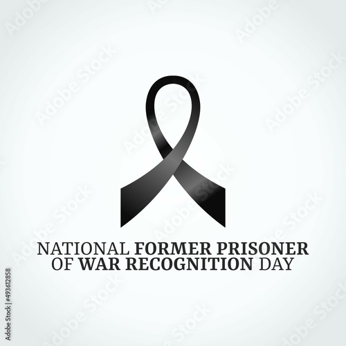 vector graphic of national former prisoner of war recognition day good for national former prisoner of war recognition day celebration. flat design. flyer design.flat illustration.
