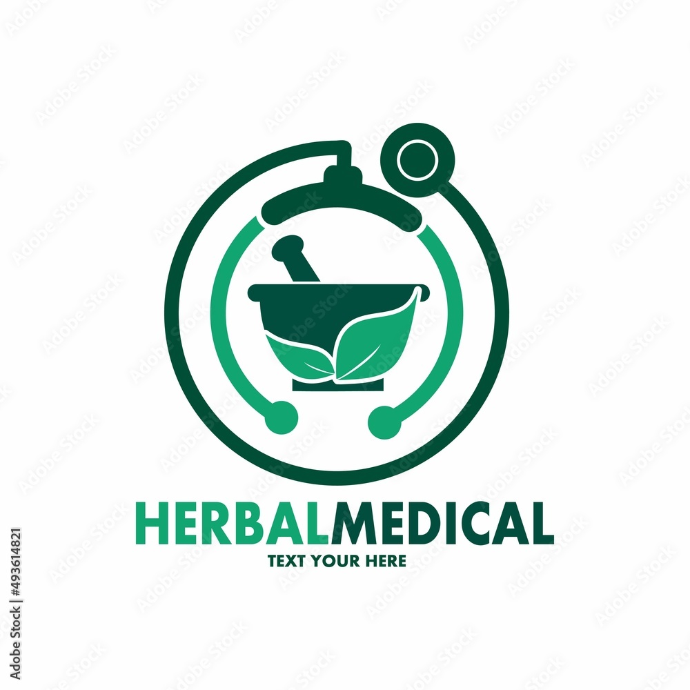 Herbal medical vector logo template. This design use stethoscope symbol. Suitable for health care. Herbal medical vector logo template. This design use stethoscope symbol. Suitable for health care.