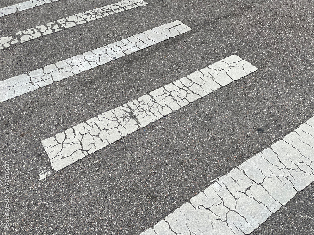 sign on asphalt