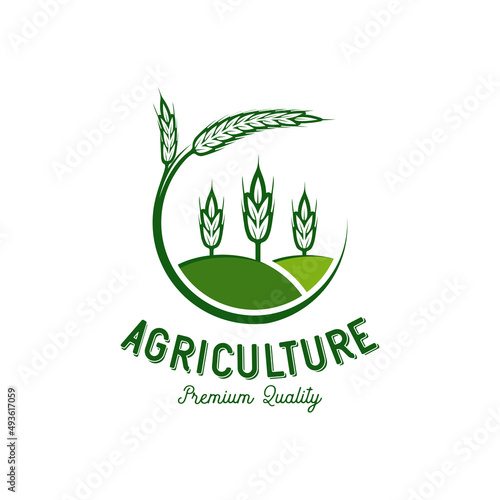 The farmer vector logo design