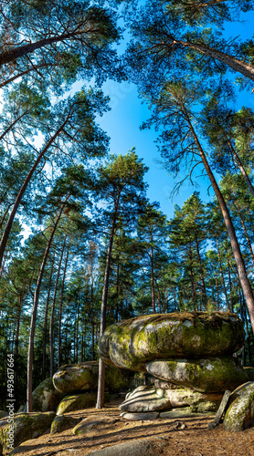 Mystic Landscape Of Nature Park Blockheide With Granite Rock Formations In Waldviertel In Austria photo