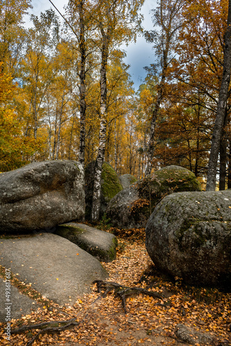 Mystic Landscape Of Nature Park Blockheide With Granite Rock Formations In Waldviertel In Austria photo