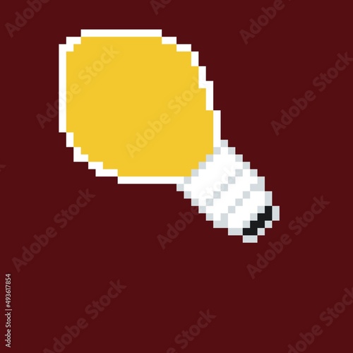Pixel art bulb 