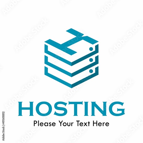 k Letter vector template logo with  hosting symbol. This logo is creative and can be used for network, system, technology, website, database, computing, app etc
