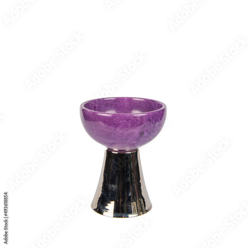 marble pot interior decorative object for home decoration isolated on white background