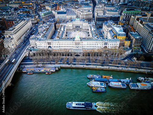 Photography The aerial view of Somerset House in London