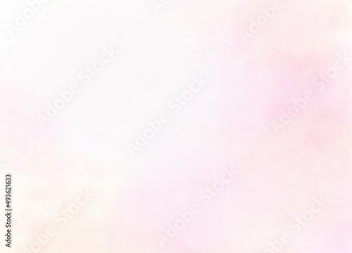 背景に使える水彩風の手描き素材_淡いピンク