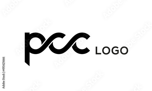 Letter PCC creative logo design vector	 photo