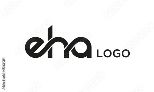 Letter EHA creative logo design vector photo