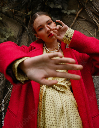 Photography Fashion photo, Street style fashion. Professional model.