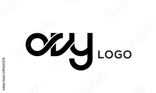 Letter ORY creative logo design vector photo