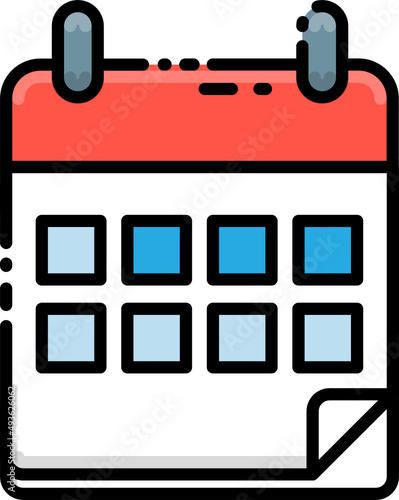 Calendar line icon